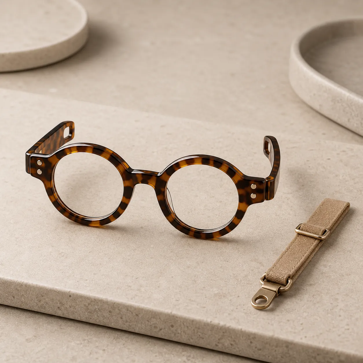 Tortoise Classic cat eyewear product mockup